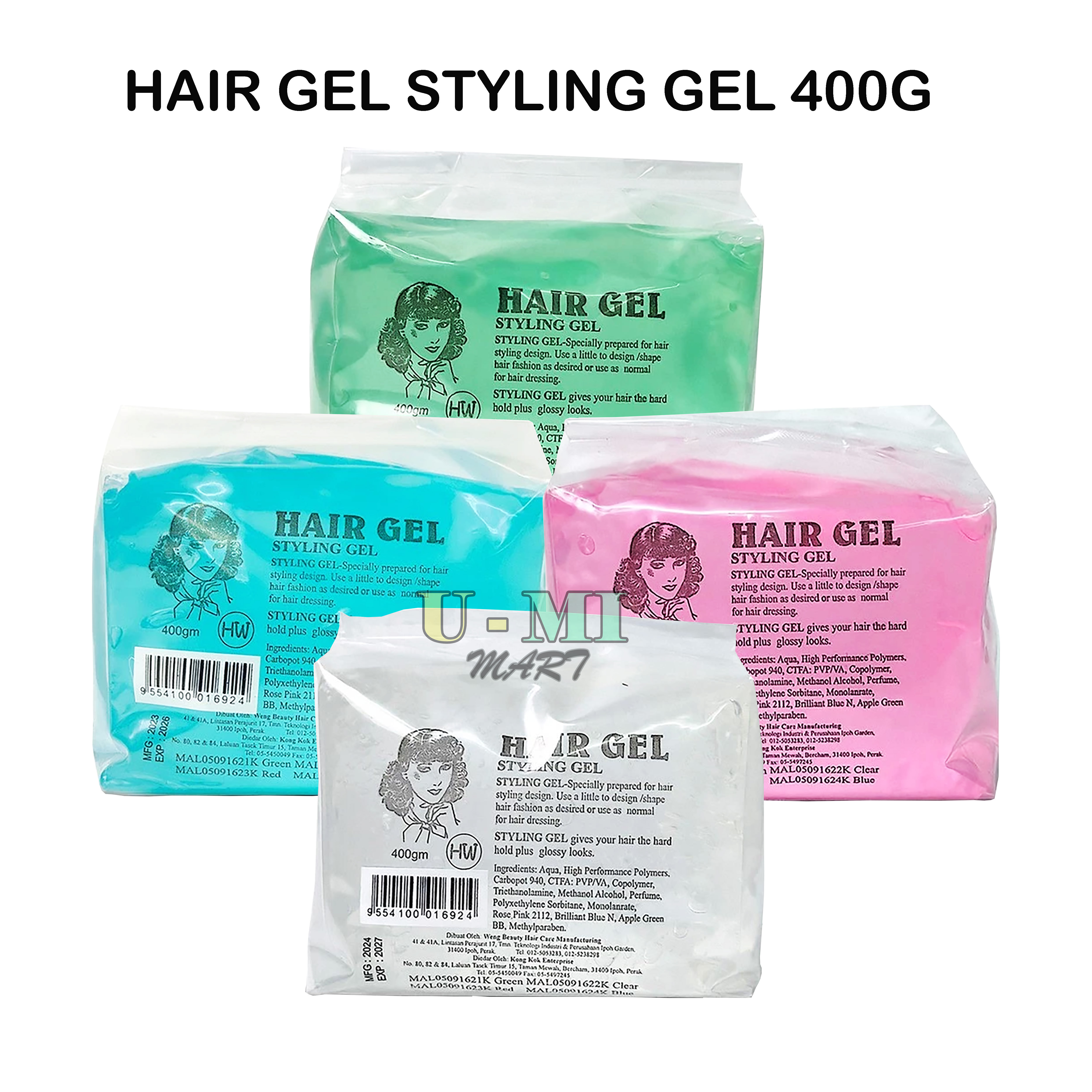 HAIR STYLING GEL / GEL RAMBUT- 400G | Shopee Malaysia