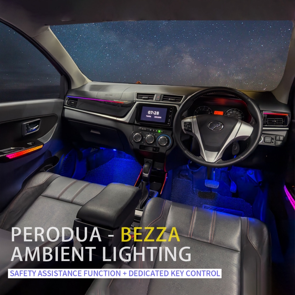 TCS perodua bezza 2020-2025 19in1 car oem smart rgb ambient light ...