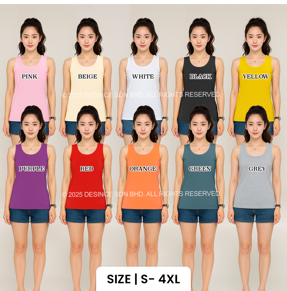 [Local] Desince Women Singlet Multi Color Camisole Inner Tank Top ...