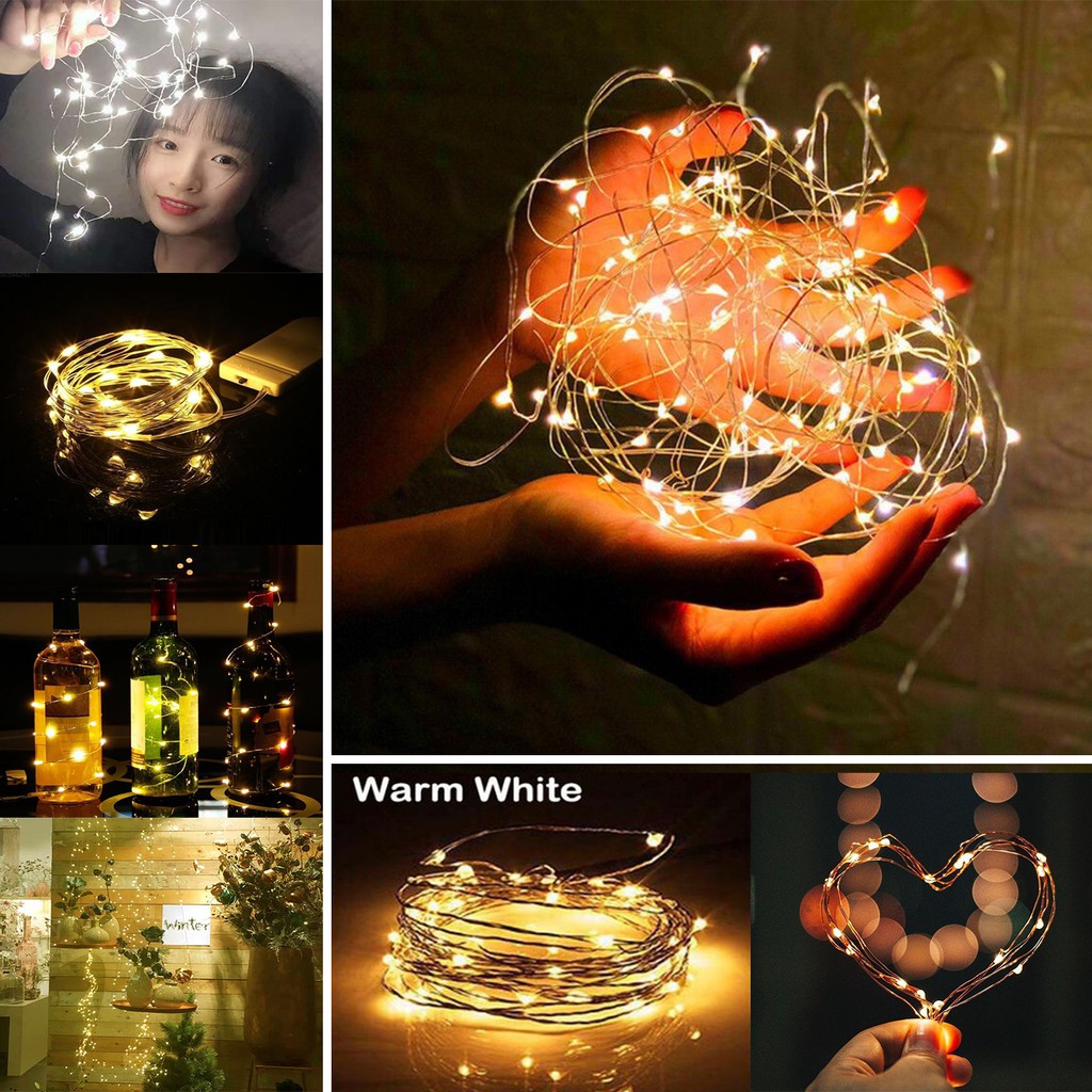 1M/2M LED Lights 3modes Wire LED Fairly String Light Decorative Light ...
