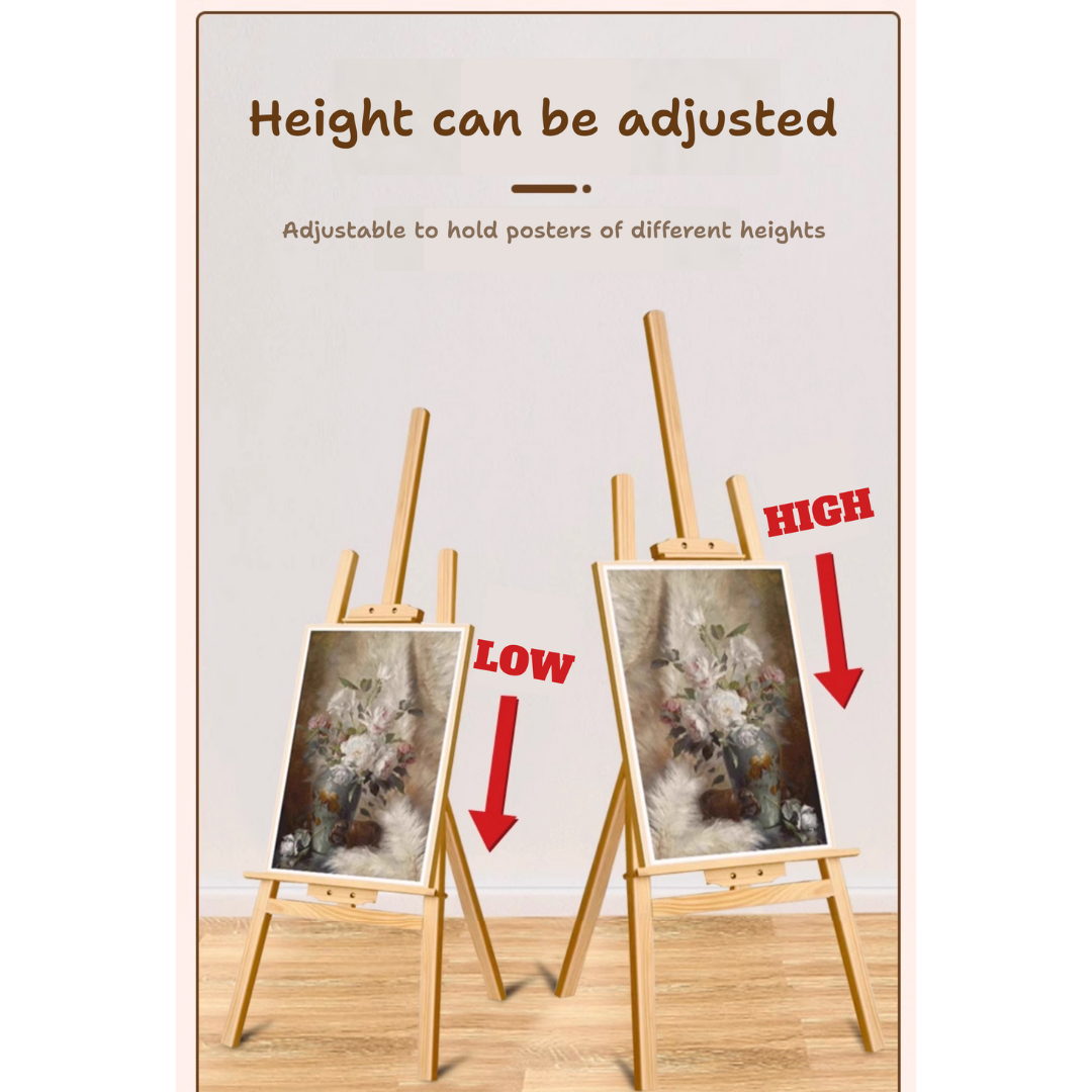 【READY STOCK】1.5m /1.7m Art Easels Wooden Tripod Stand for Craft ...