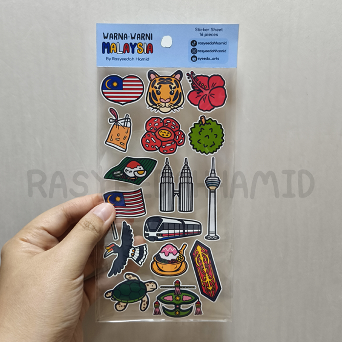 Warna-Warni Malaysia Sticker Pack Hari Kemerdekaan Kebangsaan by ...