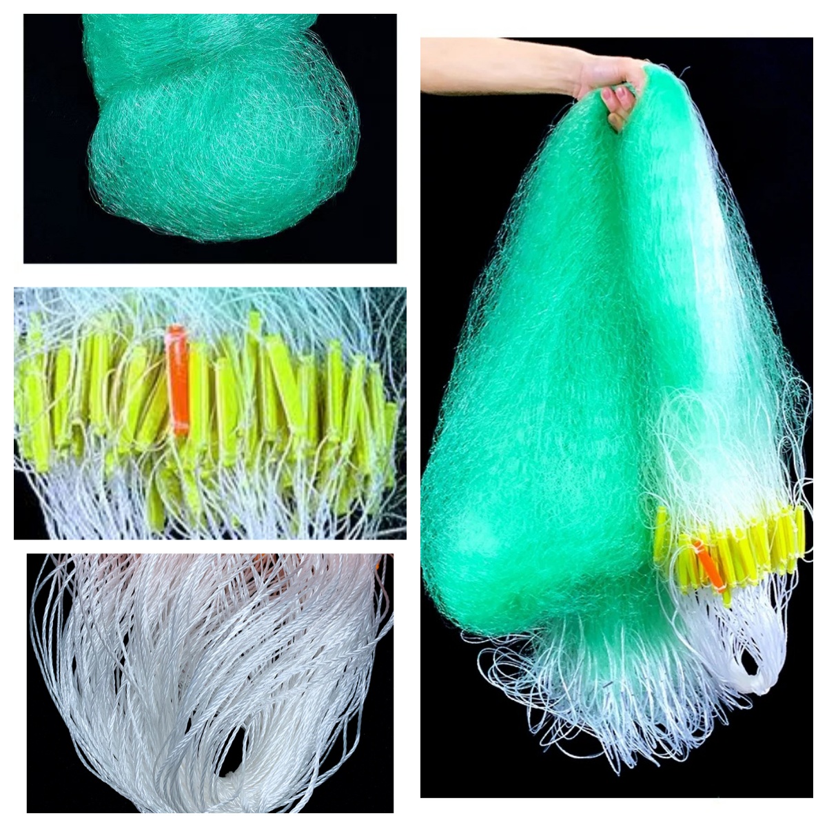 Jaring Ikan Tiga Lapisan 2 Jari (1.5m-2m) – Sutera Lembut Import Jaring ...