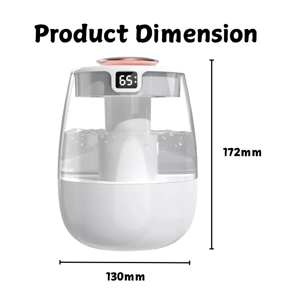 3000ml Air Humidifier Household Large Volume Humidifier USB Silent ...