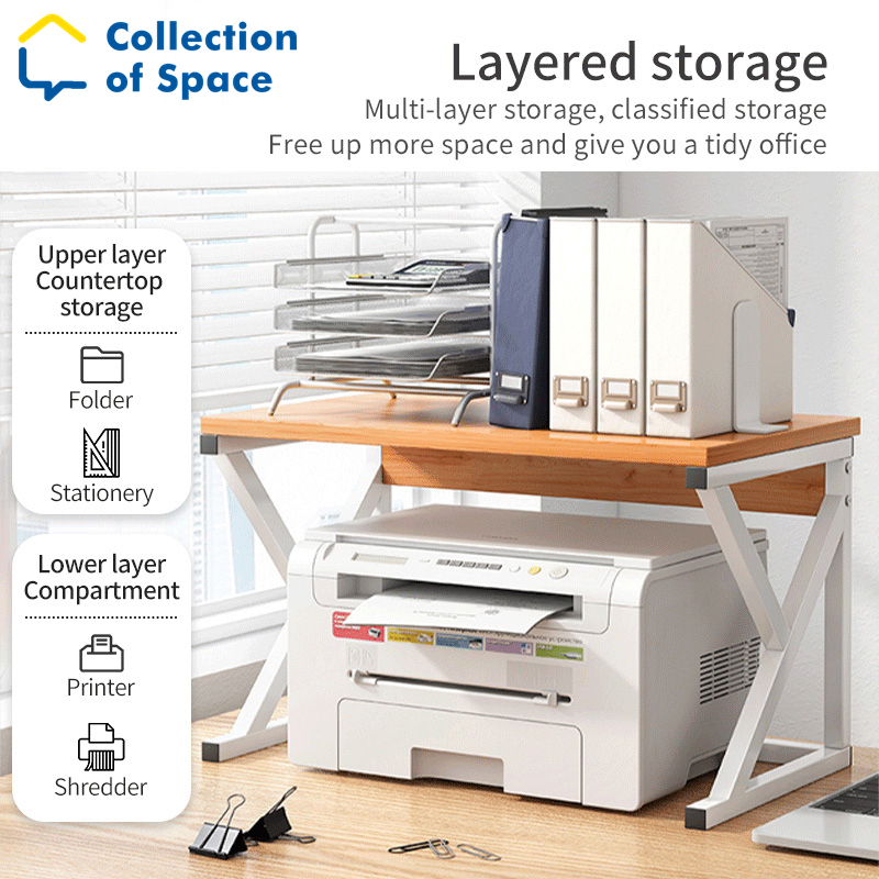 Printer Rack Printer Shelf Multi-Layer Desktop Organzier Document Rack ...