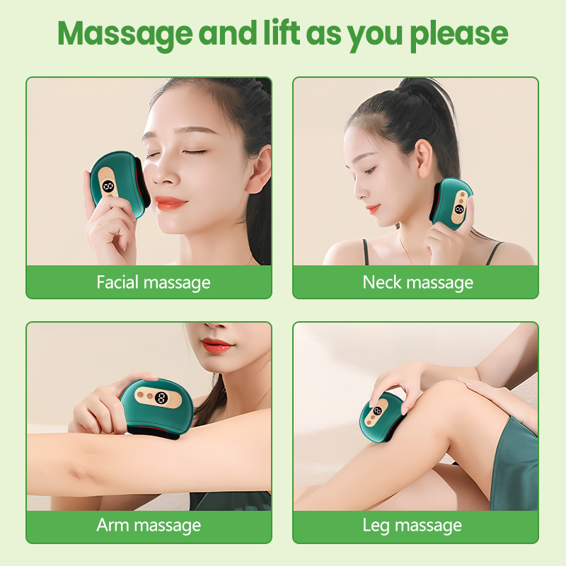 Portable Mini Electric GuaSha Scraping Board Hot Compress Body Face ...