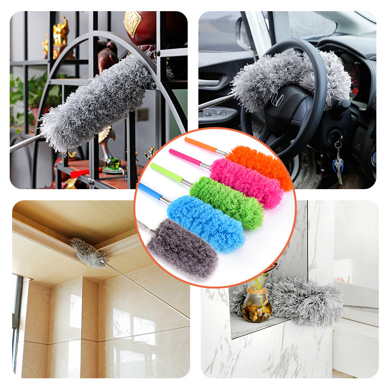 Extendable Duster Microfiber Cleaning Tools Ceiling Fan Brush Wall ...