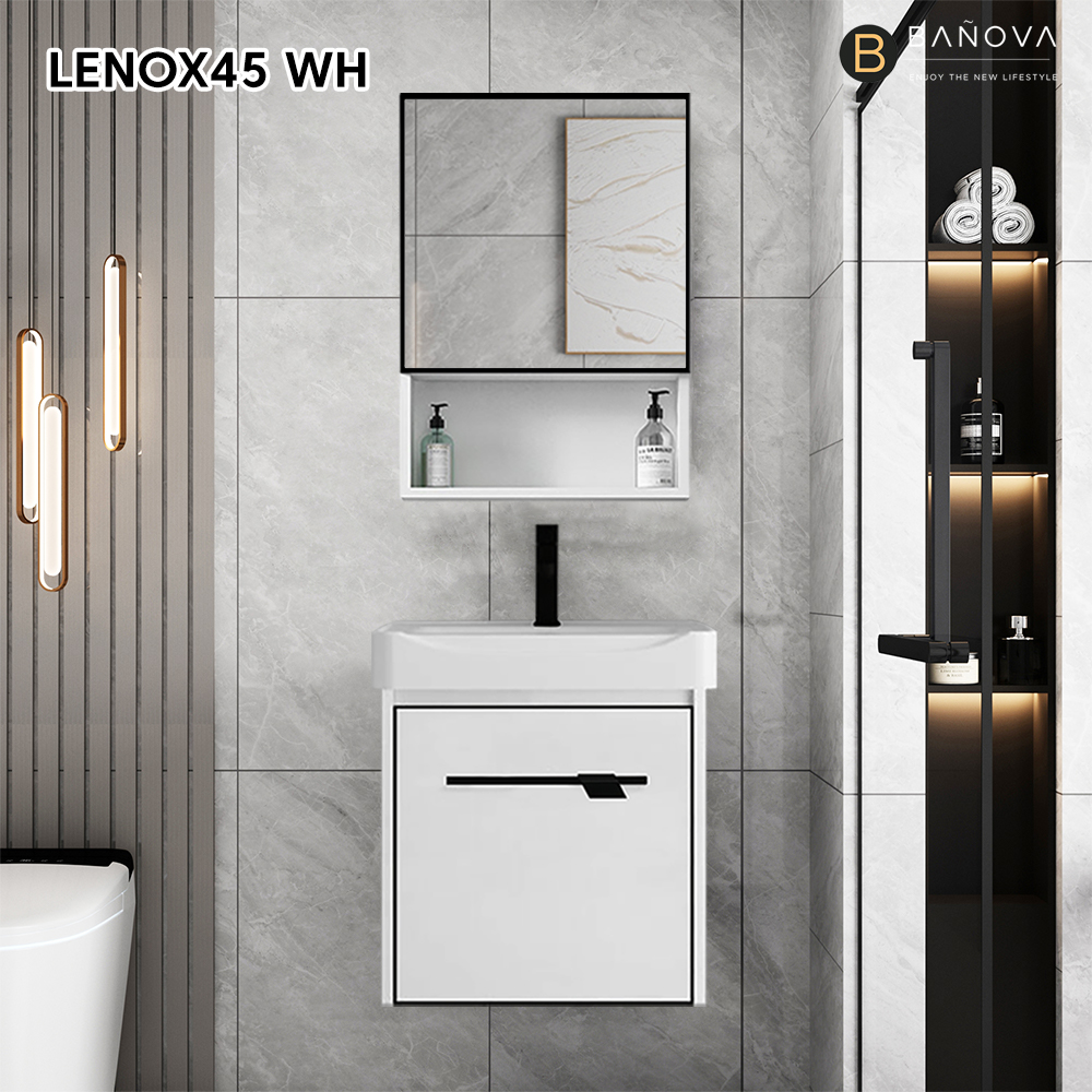 BANOVA Aluminum Composite Panel LENOX Series Bathroom Cabinet Basin Set ...