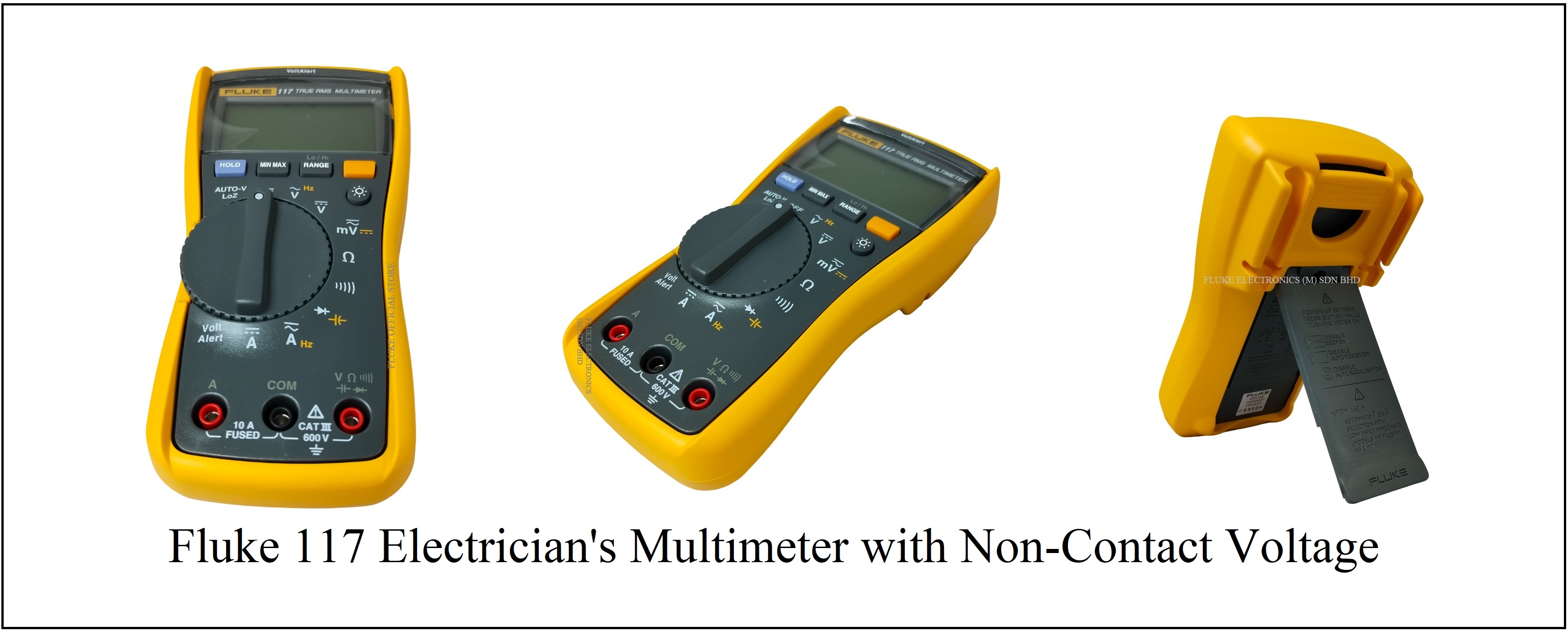 Fluke 117 Electrician's Multimeter with Non-Contact Voltage, Multimeter ...