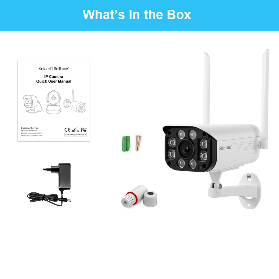 Srihome Optical Zoom Wifi Camera Srihome Sh030 Dome Wireless Wifi