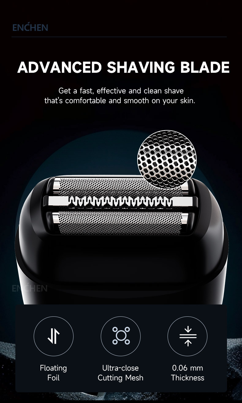 Enchen MS002 Mesin Cukur Janggut Electric Shaver 100% Waterproof 3 ...