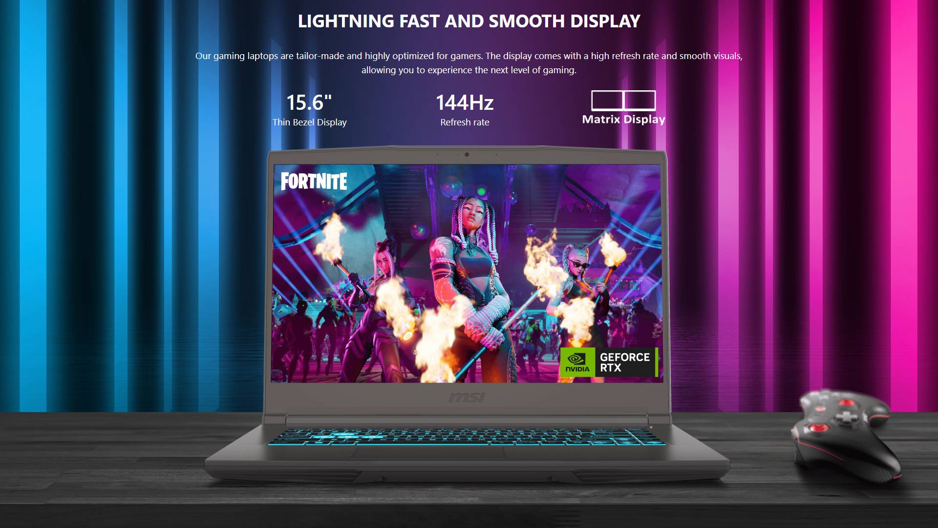 MSI LAPTOP Thin A15 GAMING B7UCX287MY (RYZEN 57535HS/8GB/512GB /15.6