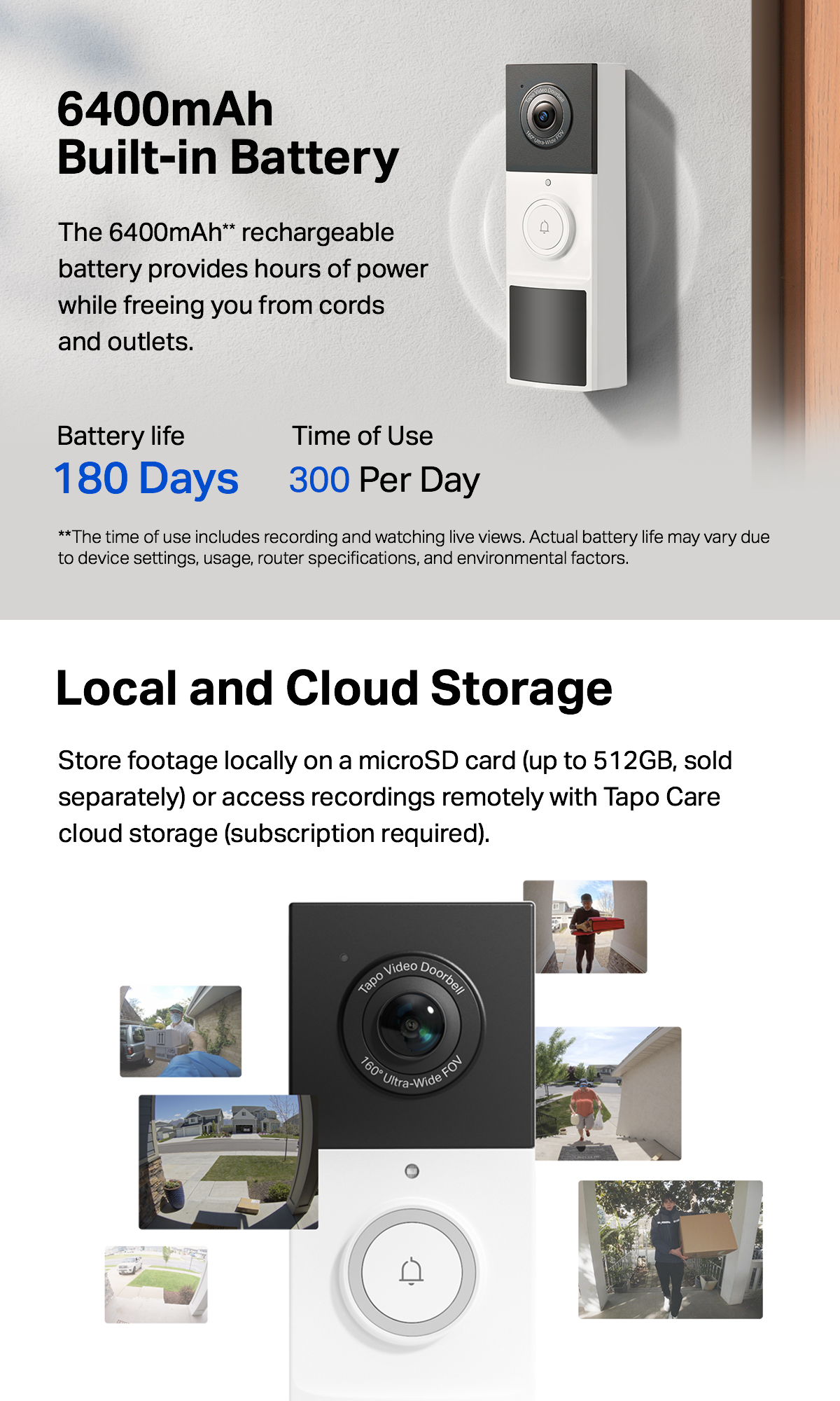 Wireless Doorbell Ring Doorbell Local Storage Local Storage Ring
