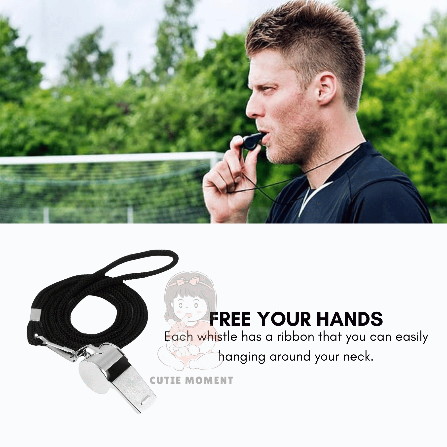 Sports referee football whistle abs & metal quality sport use whistle ...