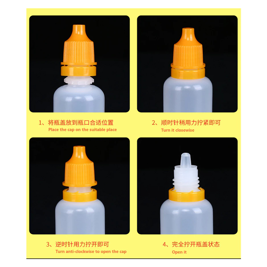 10ml Squeezable Eye Drop Bottle, Eye Drop Dropper, Plastic Bottle come ...