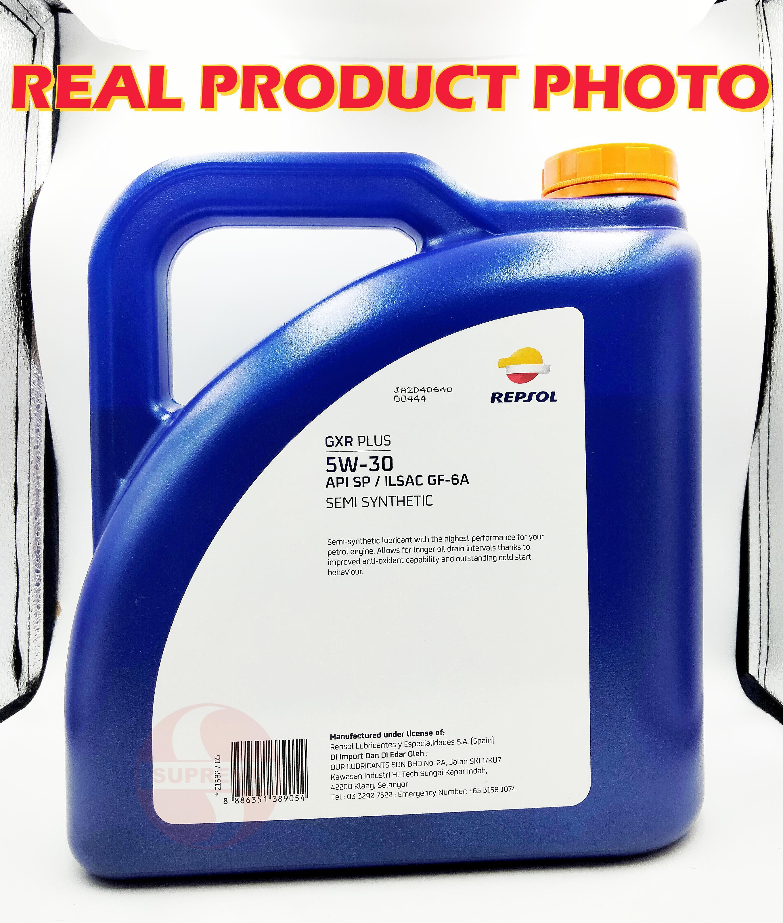 S2U Original Repsol Engine Oil 5W30 4Liter API/ILSAC GF-6A Semi ...