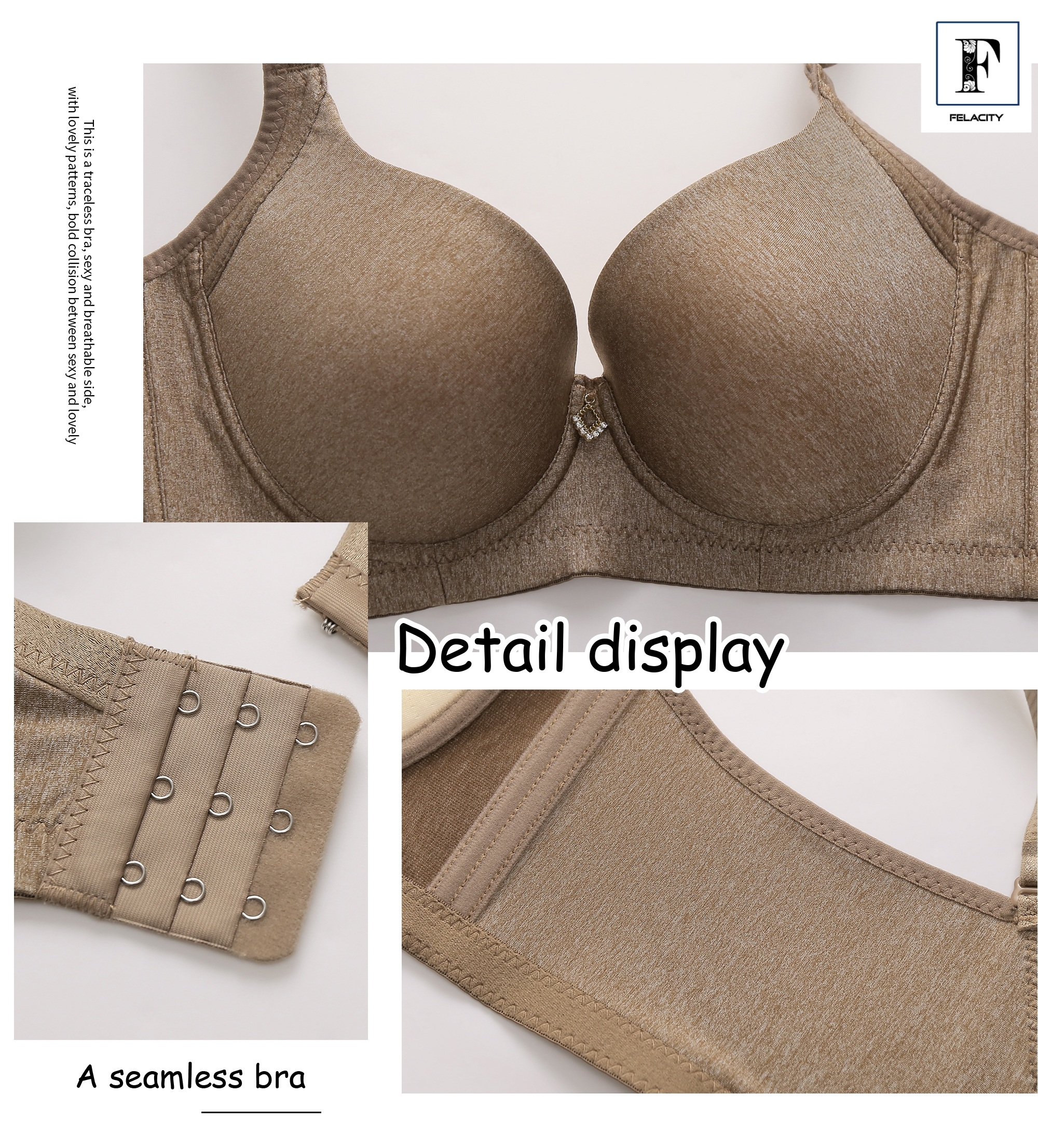 Bra Women Plus Size Push Up Wired Plain Baju Dalam Wanita Saiz Besar ...
