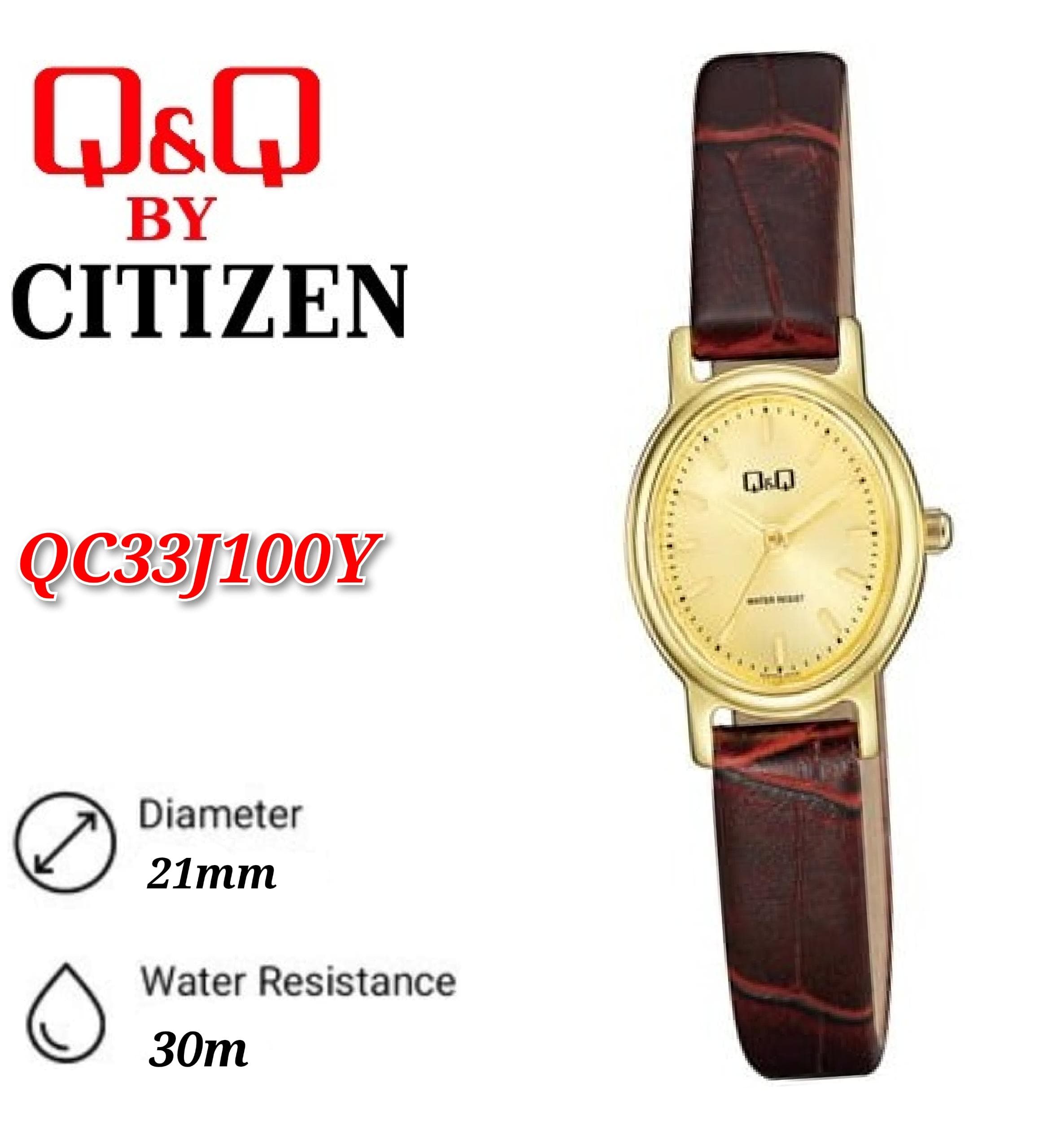 Q&Q Japan by Citizen Ladies Analogue Watch QC33 | Shopee Malaysia