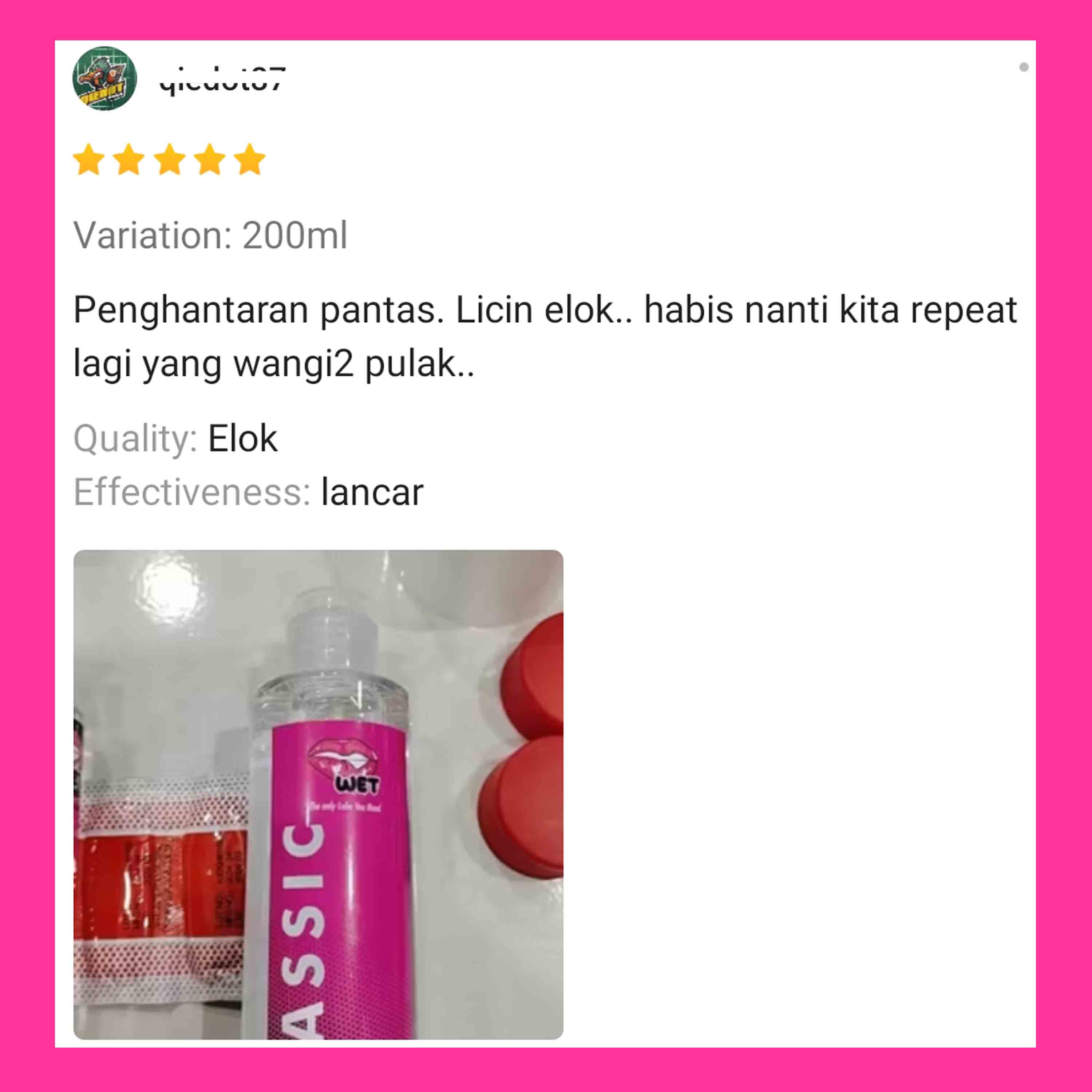 [ EXTRA SMOOTH ] WET CLASSIC 100ML Adult Personal Lubricant Gel Water ...