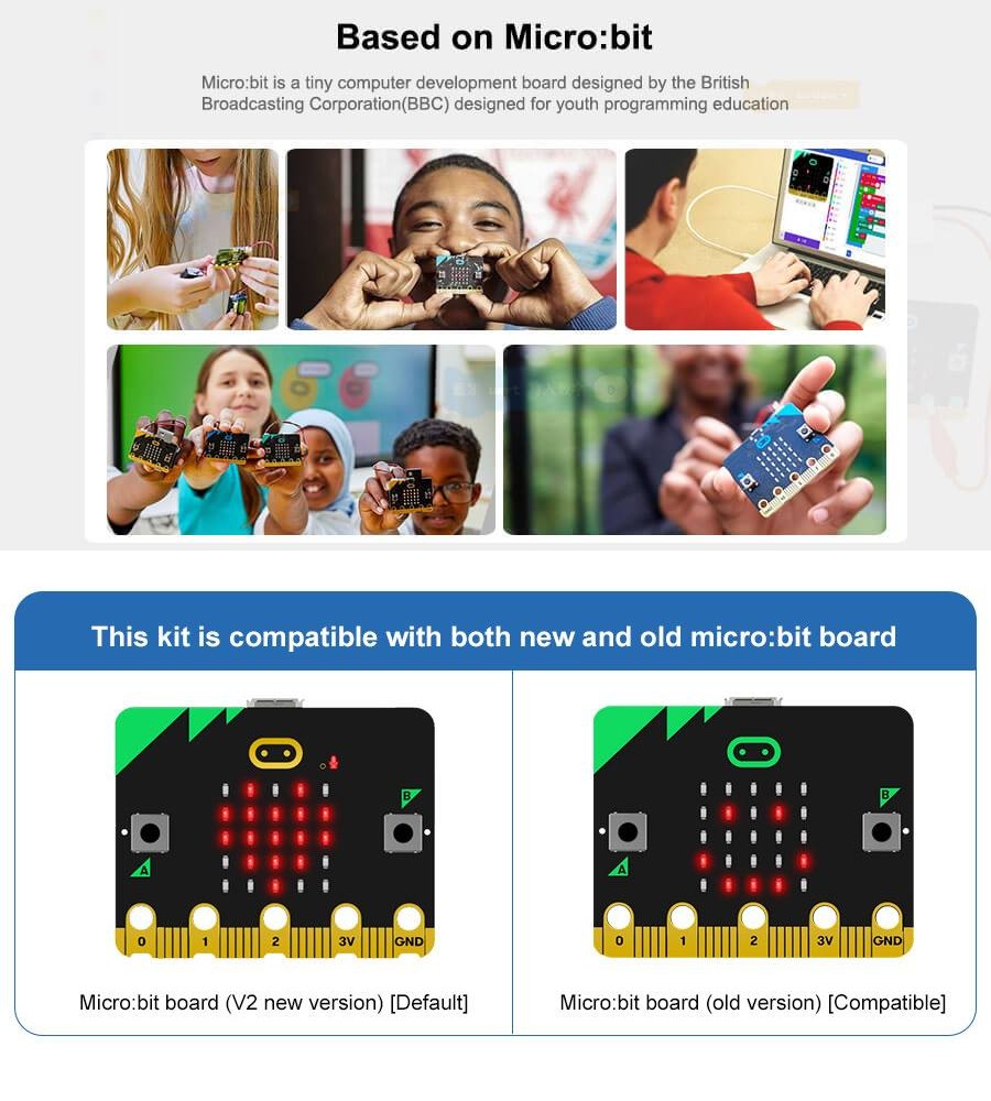 16 in 1 Building:bit Programmable Building Block Kit-with micro:bit ...