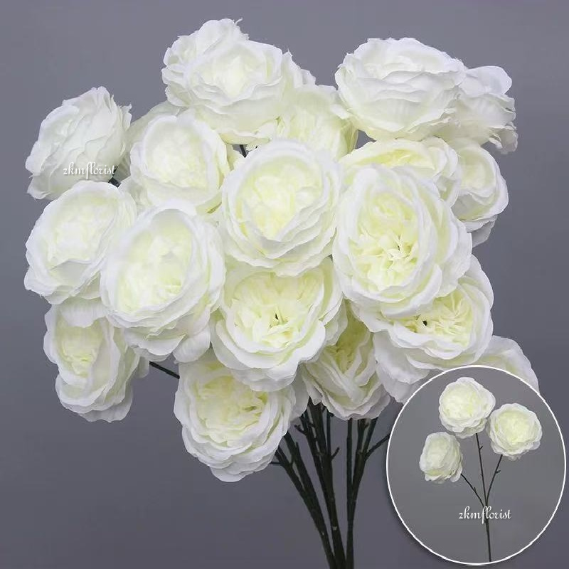 ENGLISH AUSTIN ARTIFICIAL FLOWER Bouquet Living Home Decor Decoration ...