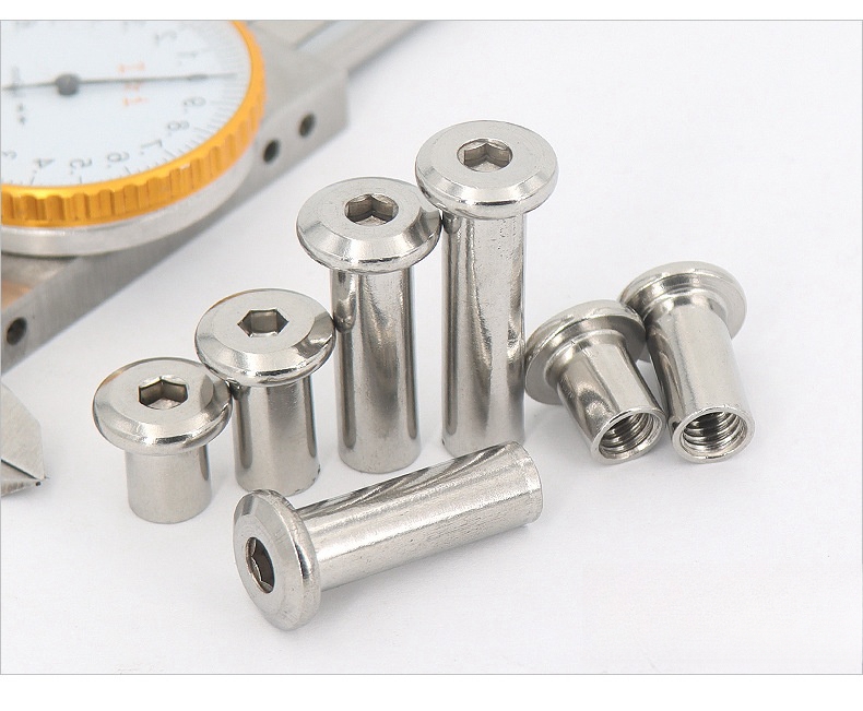 M6M8 stainless steel splint inverted nut pair lock furniture screw pair ...