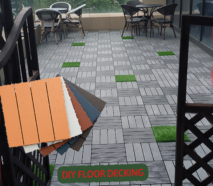 30X30cm×2cm Outdoor balcony Plastic wood floor 30X30X2cm Courtyard ...