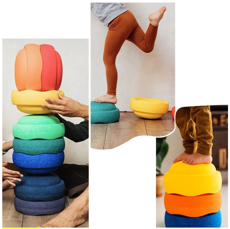 Balance Ball Stepping Stone River Crossing Stacking Stone Sensory Toy ...