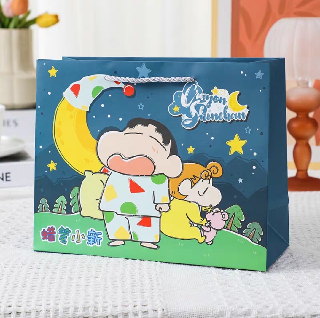 Cute Crayon Shinchan cartoon new design portable gift present paper bag ...