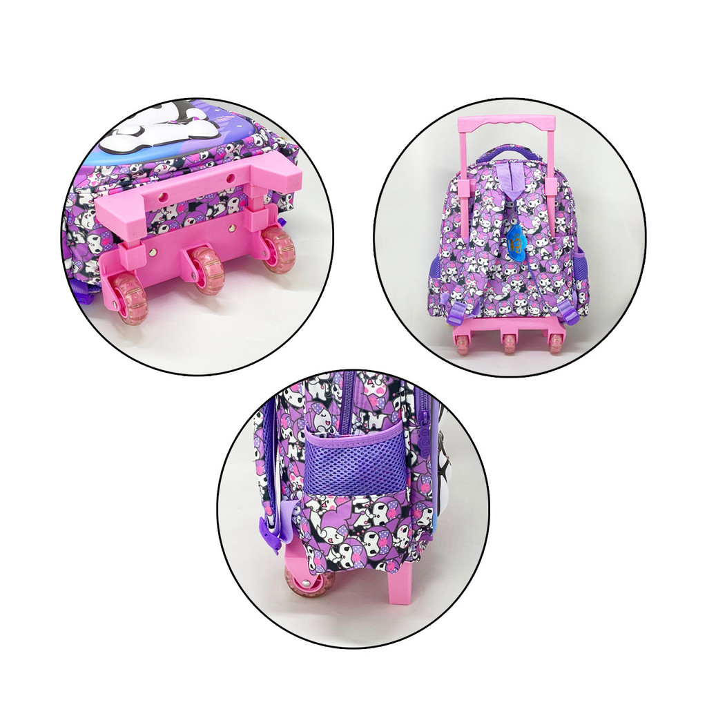 36cm 3 Wheel New Cartoon Trolley School Backpack Kids Trolley Bag 14 ...