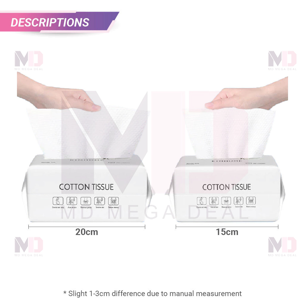《Mega Deal》Cotton Tissue 50pcs/100pcs Disposable Facial Tissue for ...