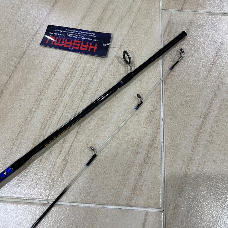 NAME: HASAMU ONE PIECE SPINNING ROD Tapi Rod 2piece Sambung Tengah ...