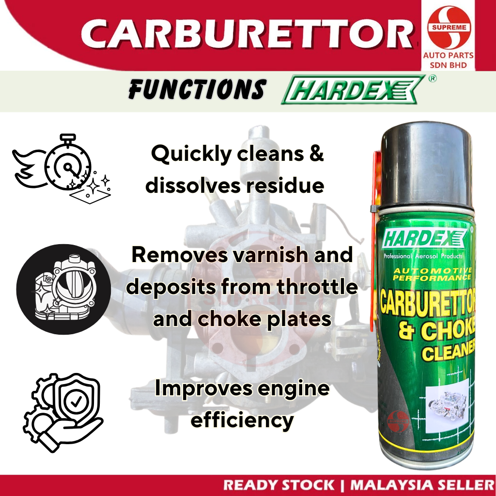 S2U HARDEX Carburetor Choke Cleaner 400ml For Car Truck Machinery ...