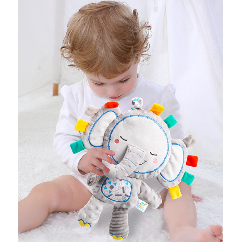 Happy Monkey Baby Plush Toy Rattle Teether / Baby Rattle / Baby Cotton ...