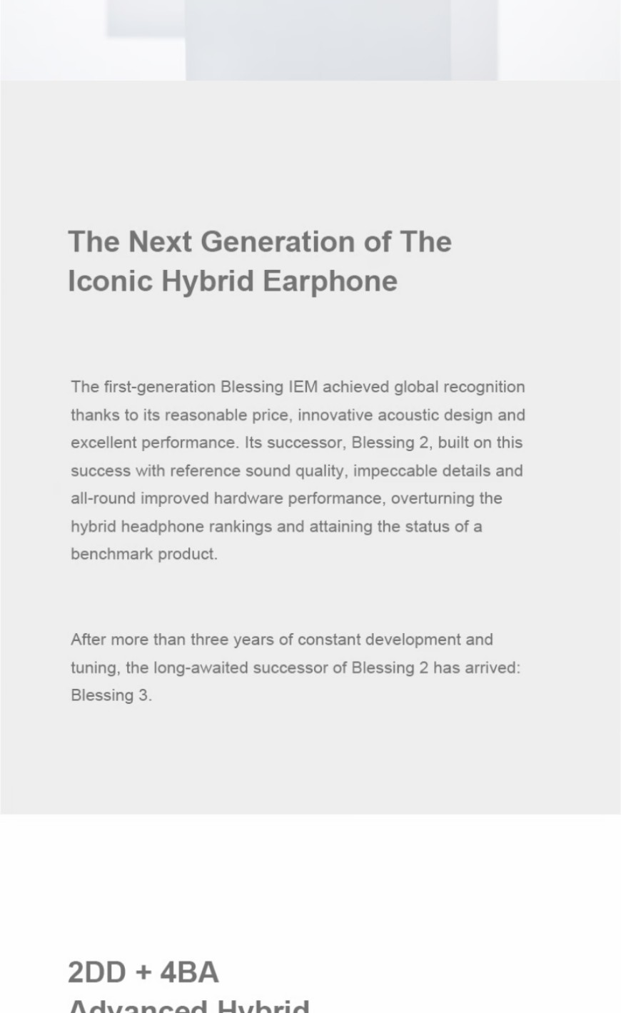 Moondrop Blessing 3, In-Ear Monitors: 2DD+4BA Hybrid Triple-Range ...