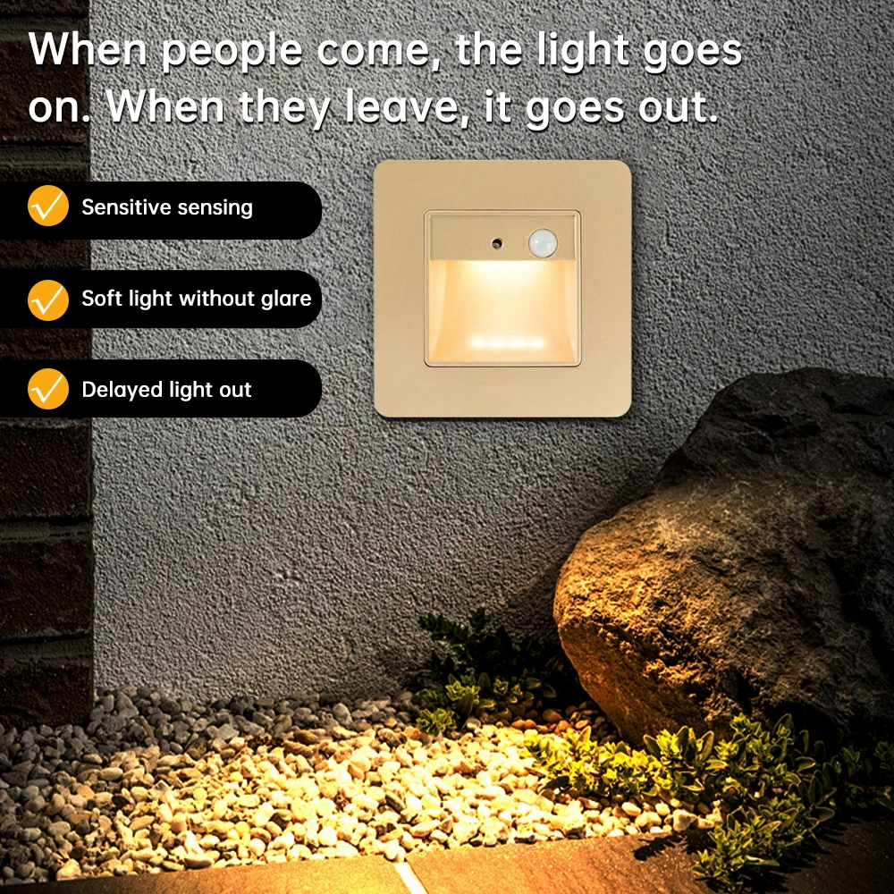 Motion Detector Sensor Led Stair Light Infrared Human Body Induction ...