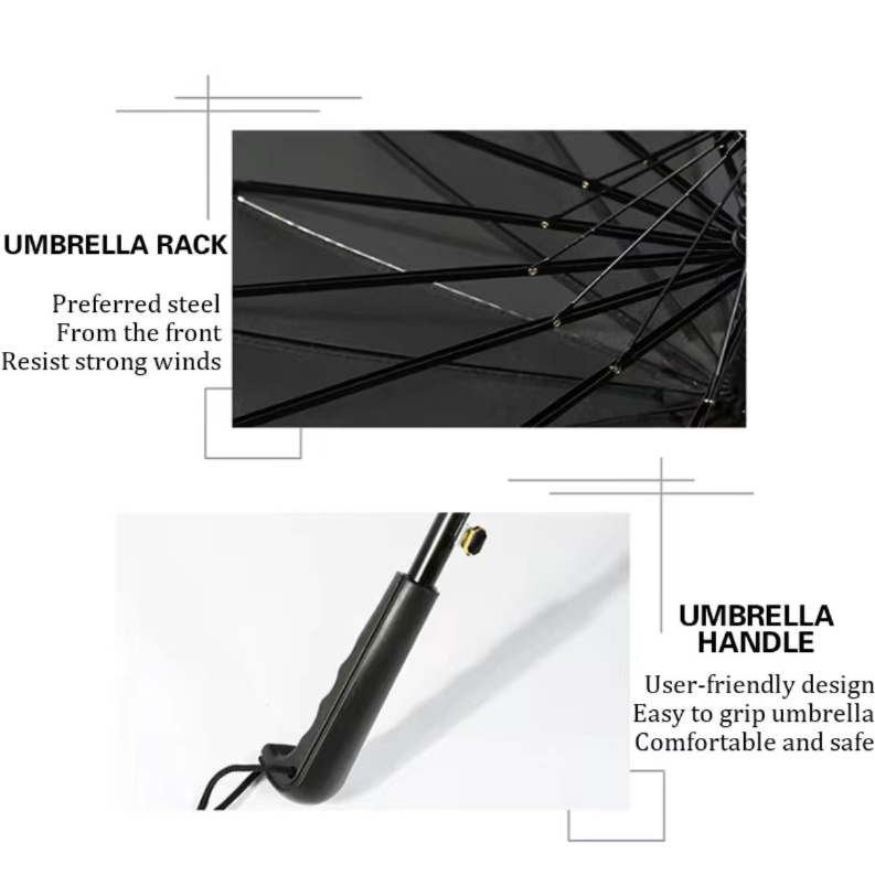 COD Extra Large Oversize Long Handle UV Golf Umbrella Windproof Travel ...