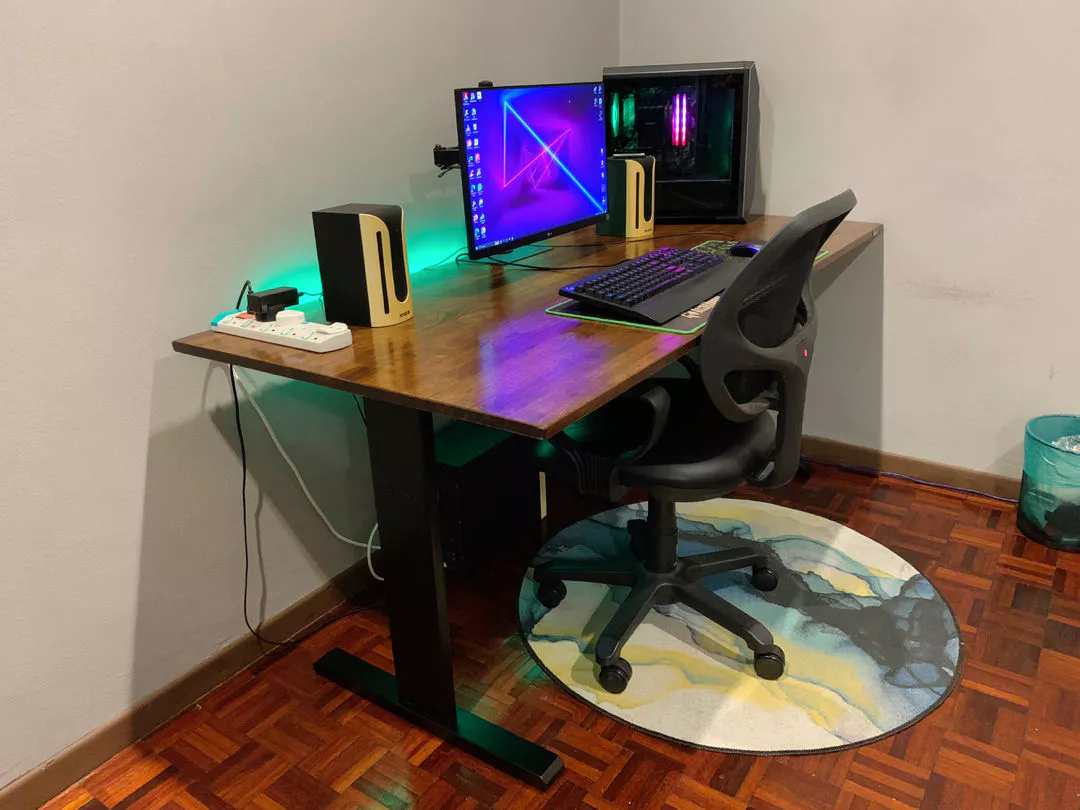 𝗫𝗭 Ivan Table made of 100% Rubber wood Study Table/Working Table/Gaming ...