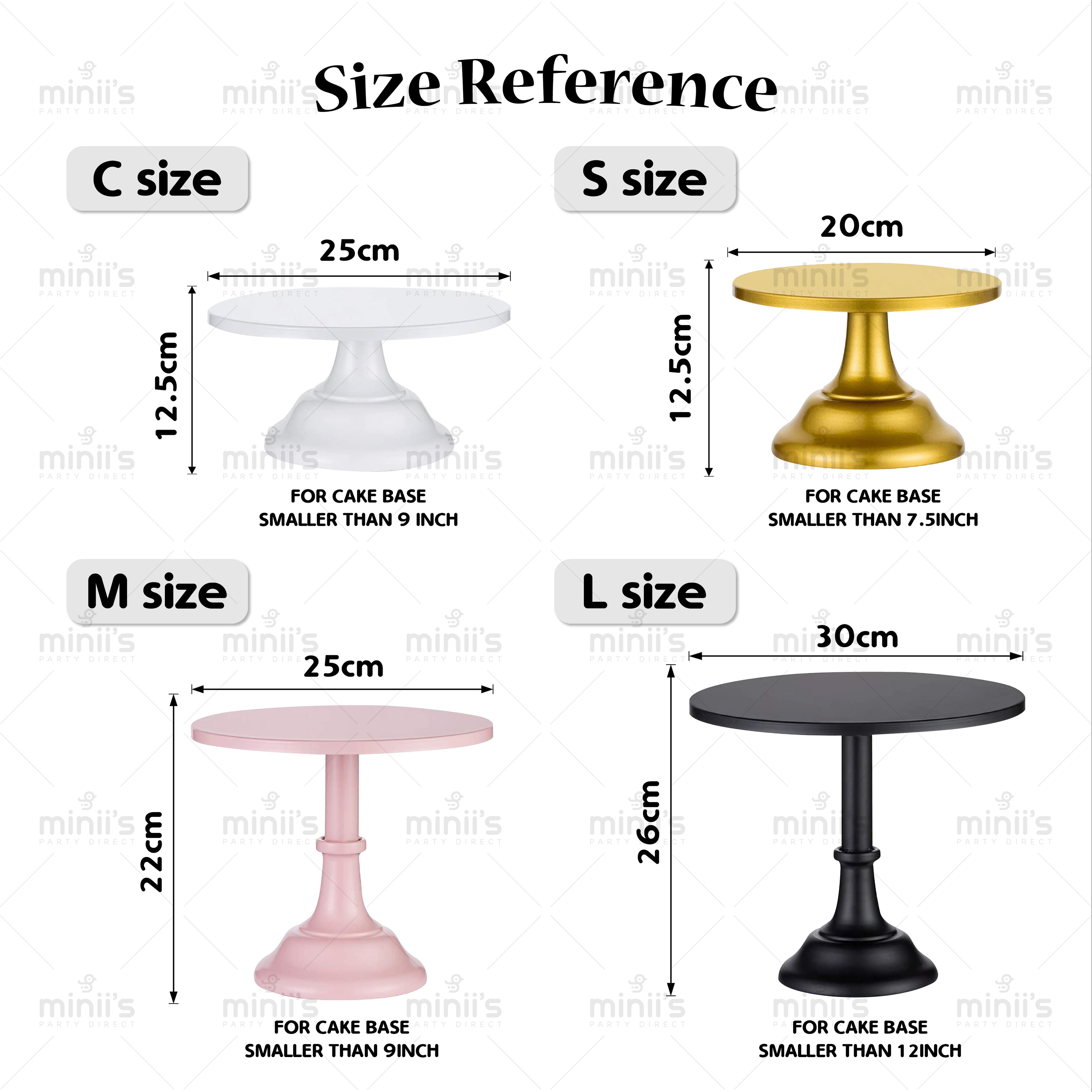 Minii's Metal Iron Cake Stand Round Pedestal Dessert HolderDisplay Rack ...