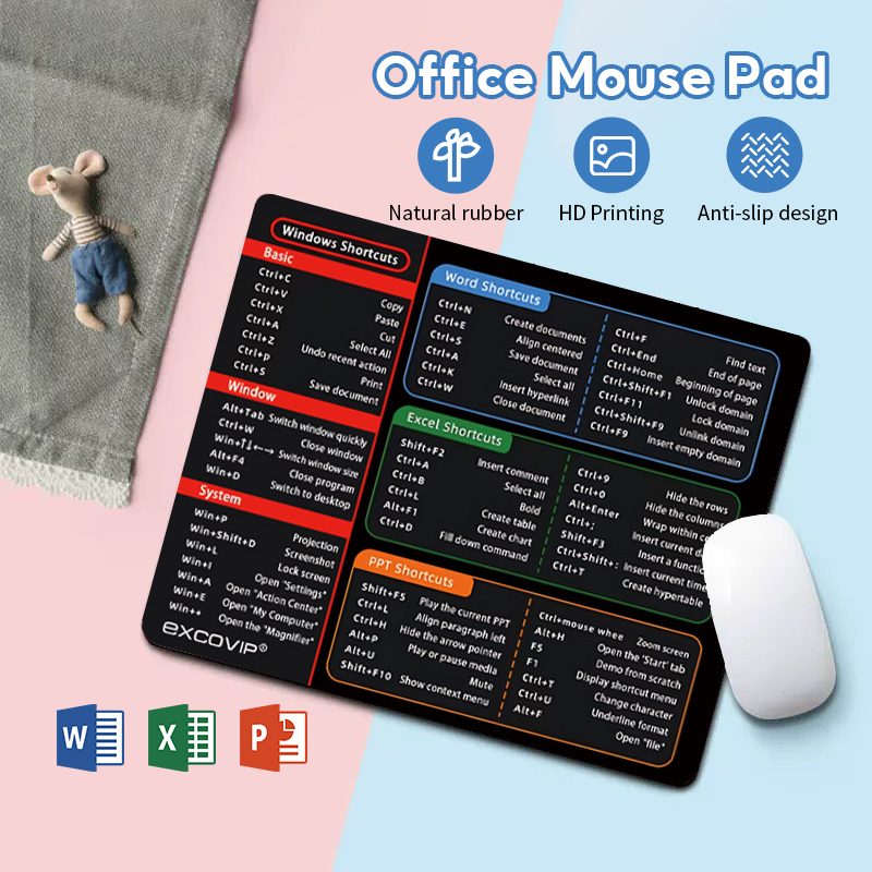 Desktop Mouse Pad Soft and Comfortable Desktop Computer Laptop Office ...