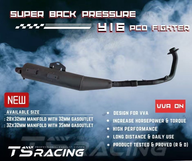 TS RACING EXHAUST BACK PRESSURE 28MM 32MM Y16ZR V1 V2 | Shopee Malaysia