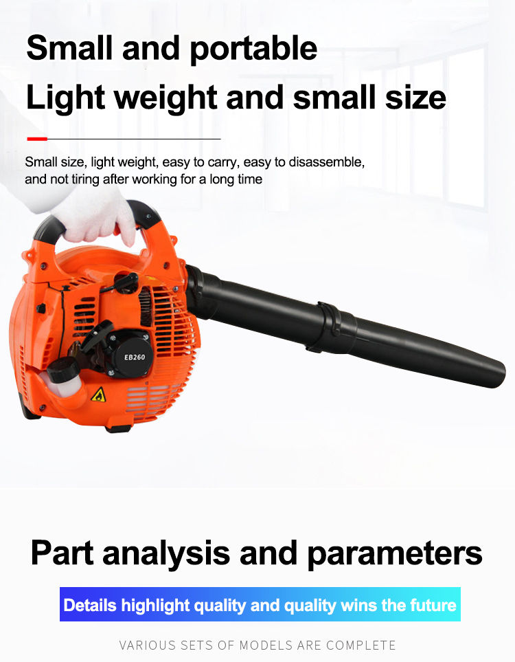 EB260 Petrol Hand Air Blower 26CC Powerful Clearing 2-Stroke Gas Leaf ...