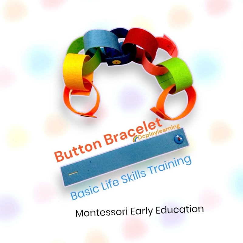 Dcplaylearning 10pcs Basic Life Skills Training For kid Button practice ...