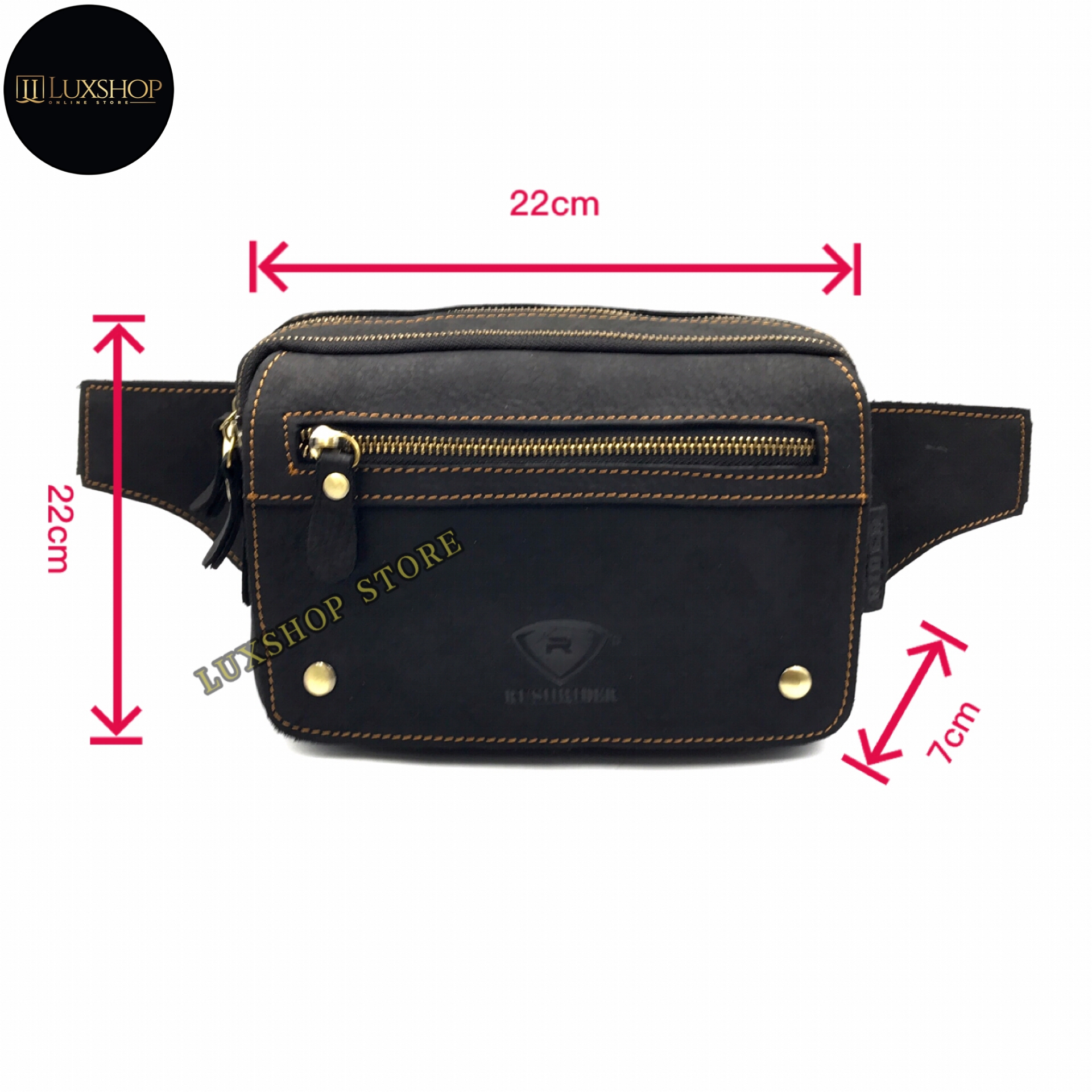 Rush Rider 3Way Use Pouch Bag Full Cow Leather Sling Bag Clutch Men ...
