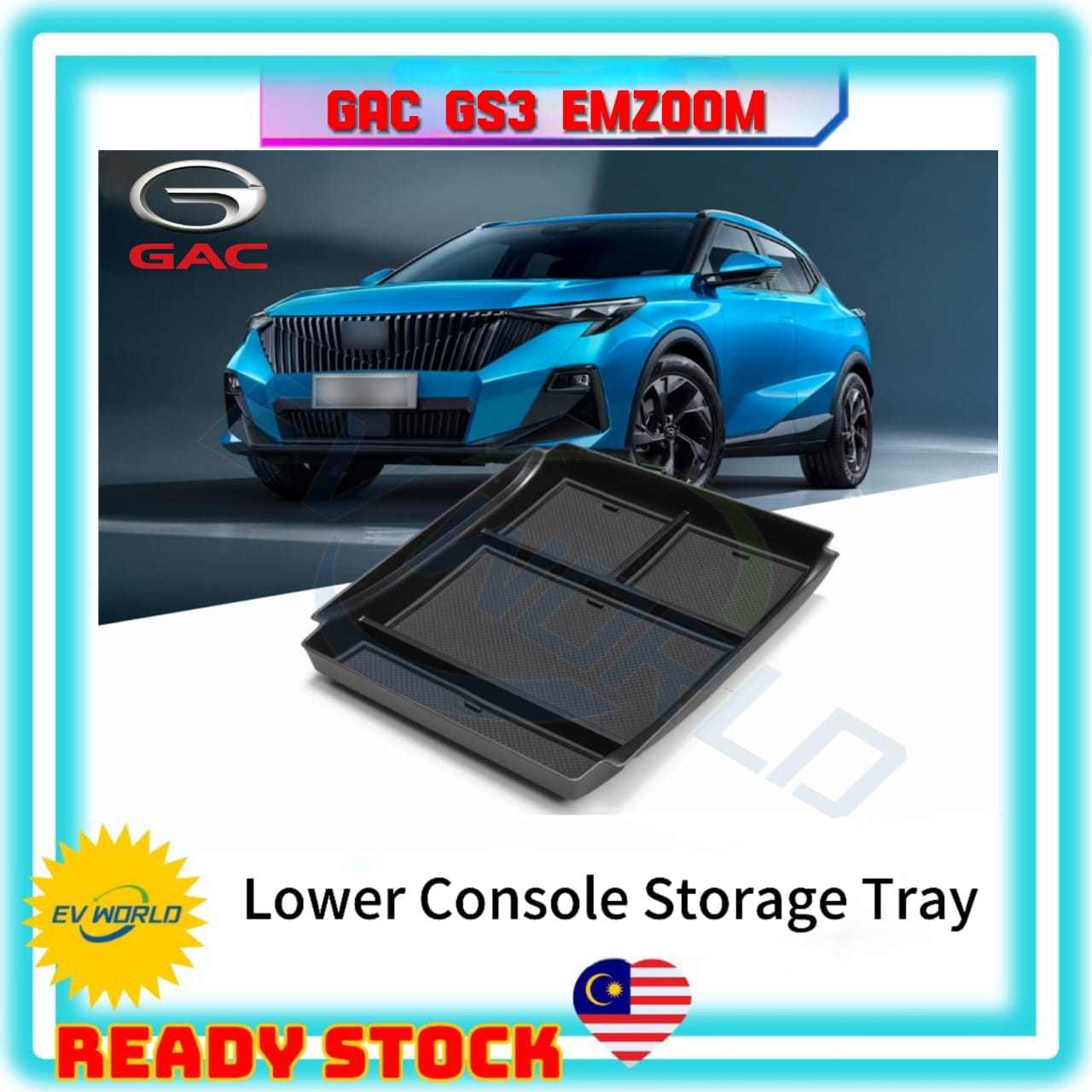【G269】Kotak Penyimpanan Konsol Tengah GAC GS3 EMZOOM Armrest Storage ...