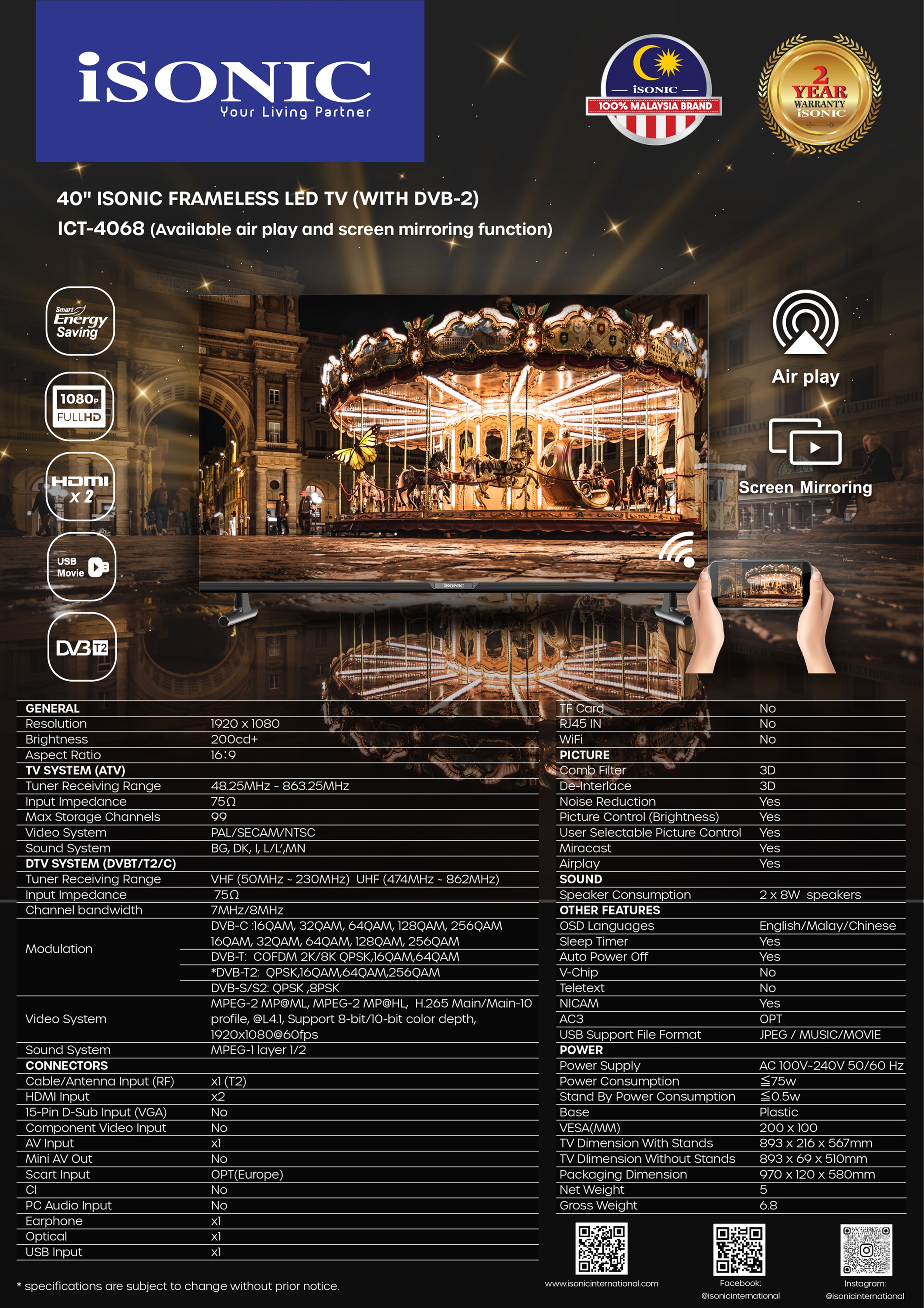 ICT 40 A 4NA LED - Contacteur Jour/Nuit Puissance