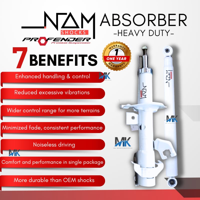 PERODUA MYVI D20 2017 - NAM HEAVY DUTY PERFORMANCE SHOCK ABSORBER FRONT ...