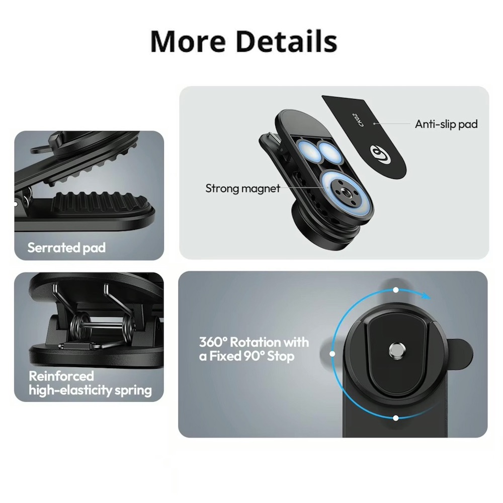 Ulanzi CK01 / CK02 Magnetic Backpack Clip Bag Strap Screw Mount for ...
