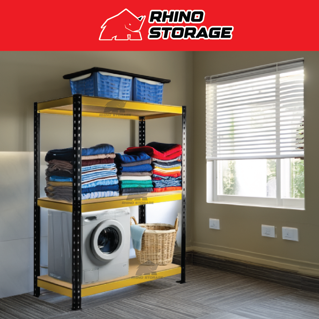 Rhino Yellow Black 3 Level Rak Besi Bertingkat Boltless Rack Shelf ...