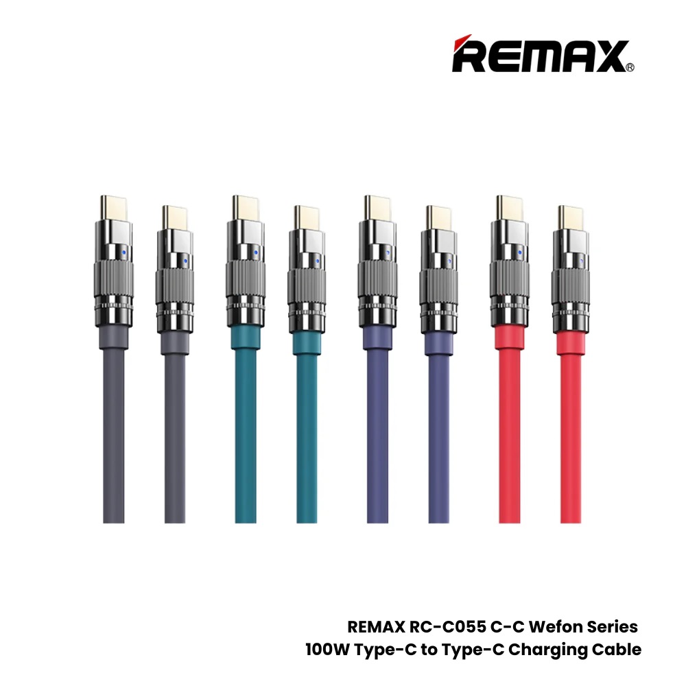 Remax RC-C055 100W Type-C to Type-C 5A Super Fast Charging Data Cables ...